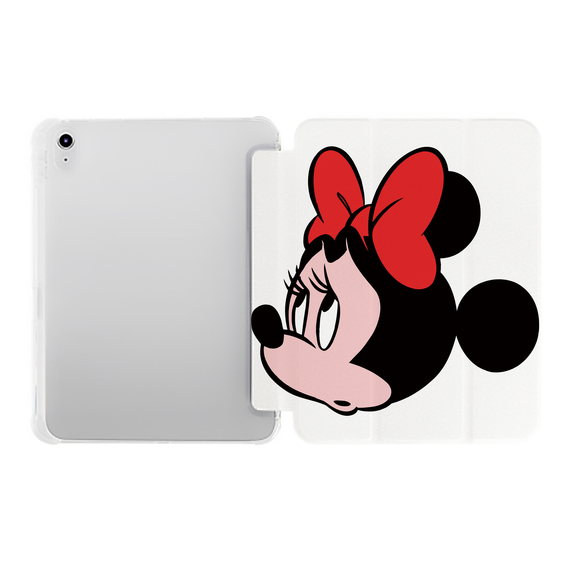 （画像用） ミッキーマウス Mickey Mouse IPad ケース ペン収納付き 三つ折りスタンド PUレザー×シリコン 対応機種9.5/10.5/10.9インチ